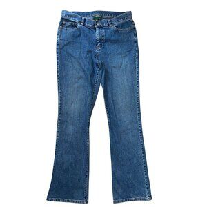Ralph Lauren Jeans Co Women's 8 Blue Classic Straight Leg Green Label